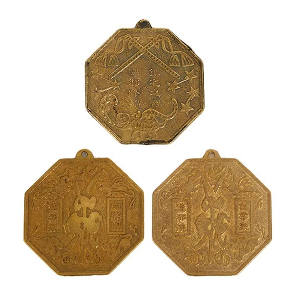 Convex Mirror Brass Bagua Mirror Pendant Chinese Style Auspicious Crafts Mirror  Crafts Pendant