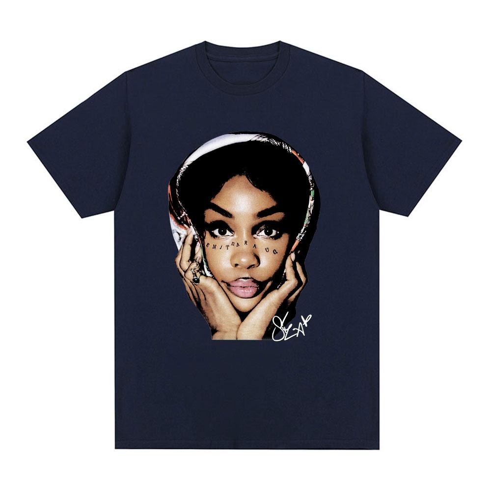 SZA Graphic Print Tshirts Unisex Women Fashion Hip Hop Tshirt Summer Cotton Casual Short Sleeve Oversized T Shirts Streetwear