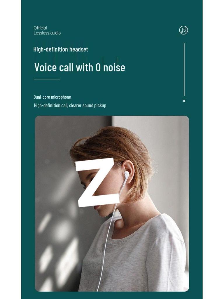 Compatible vivo X80/X80Pro In-Ear Type-C Earphone Cable with Microphone