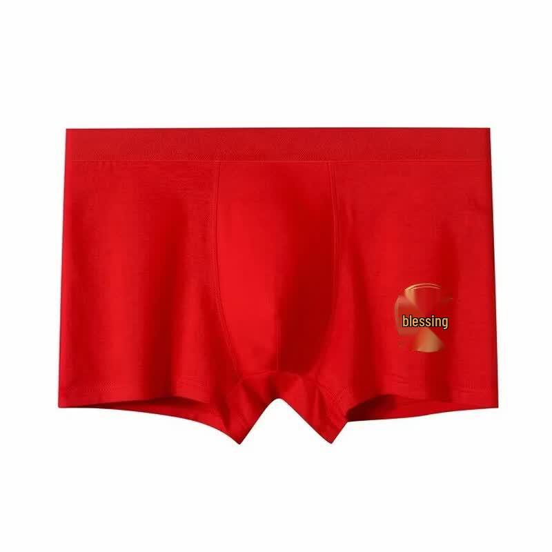 Cai Zhi Yan Men s Red Boxer Briefs