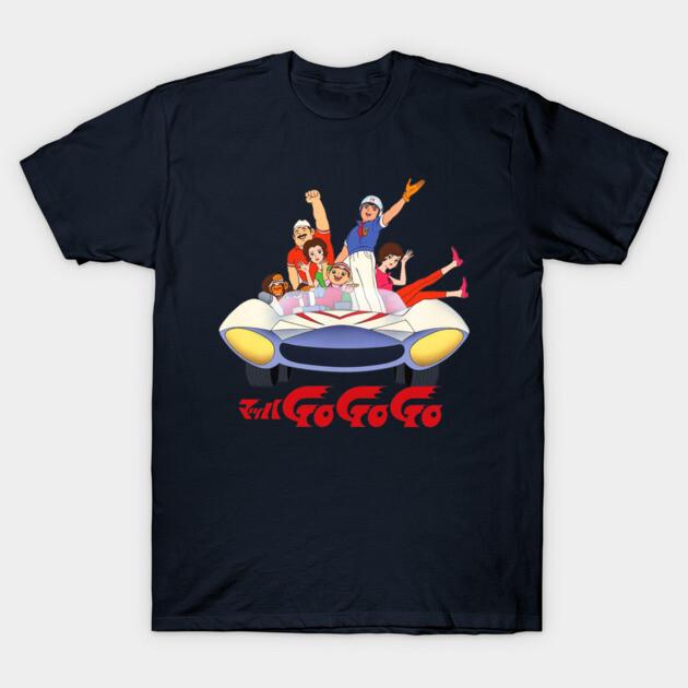 Asian Size Cotton Unisex Tshirt Print T-shirt Speed Racer/Mach Go Go Go T-shirt No-Cut Print Regular Fit