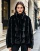 Winter new chinchilla imitation mink coat women's stand-up collar jacket young imitation mink fur