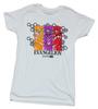 Evangelion Adult New TShirt  Pink Cityscape Logo Pic