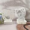 Gypsum Candlestick Silicone Mold Candle Base Mould Horse Head Candle Holder Mold Ornament Home Decoration Mould