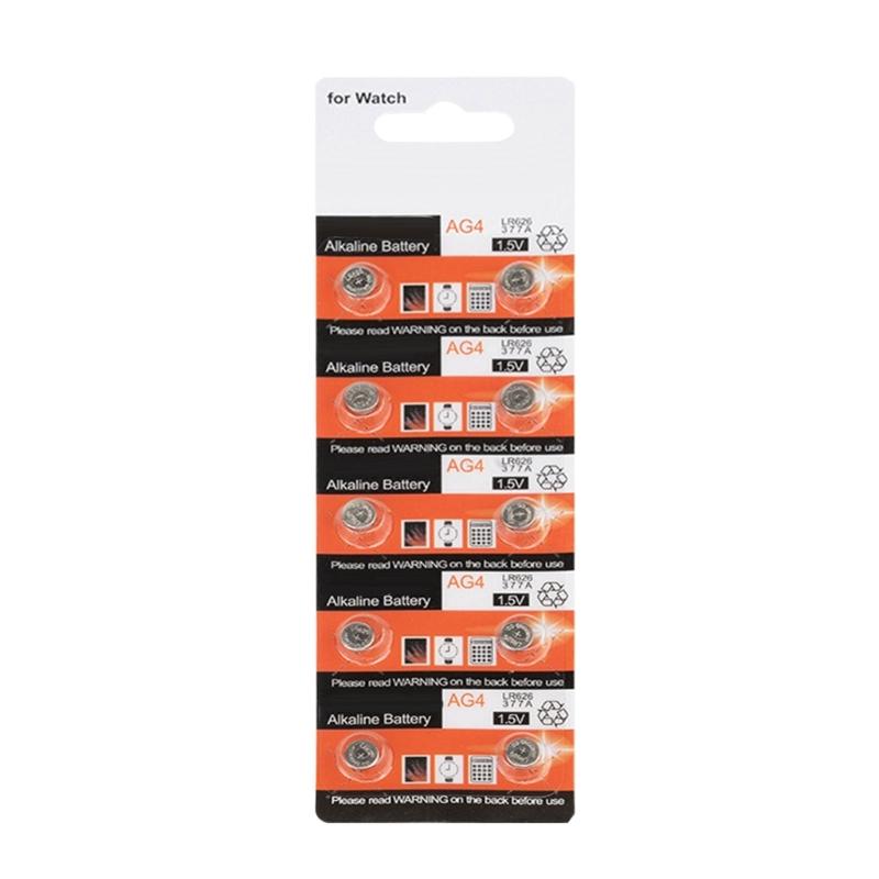 Pack Of 20pcs/10pcs AG4 377/LR626sw High Performances Alkaline Button Cell Batteries For Watches And Calculators