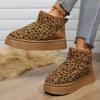 Women Boots New Flat Heel Short Barrel Snow Boots Women Autumn Winter Thickened Plush and Warm Cotton Shoes Women Botas De Mujer