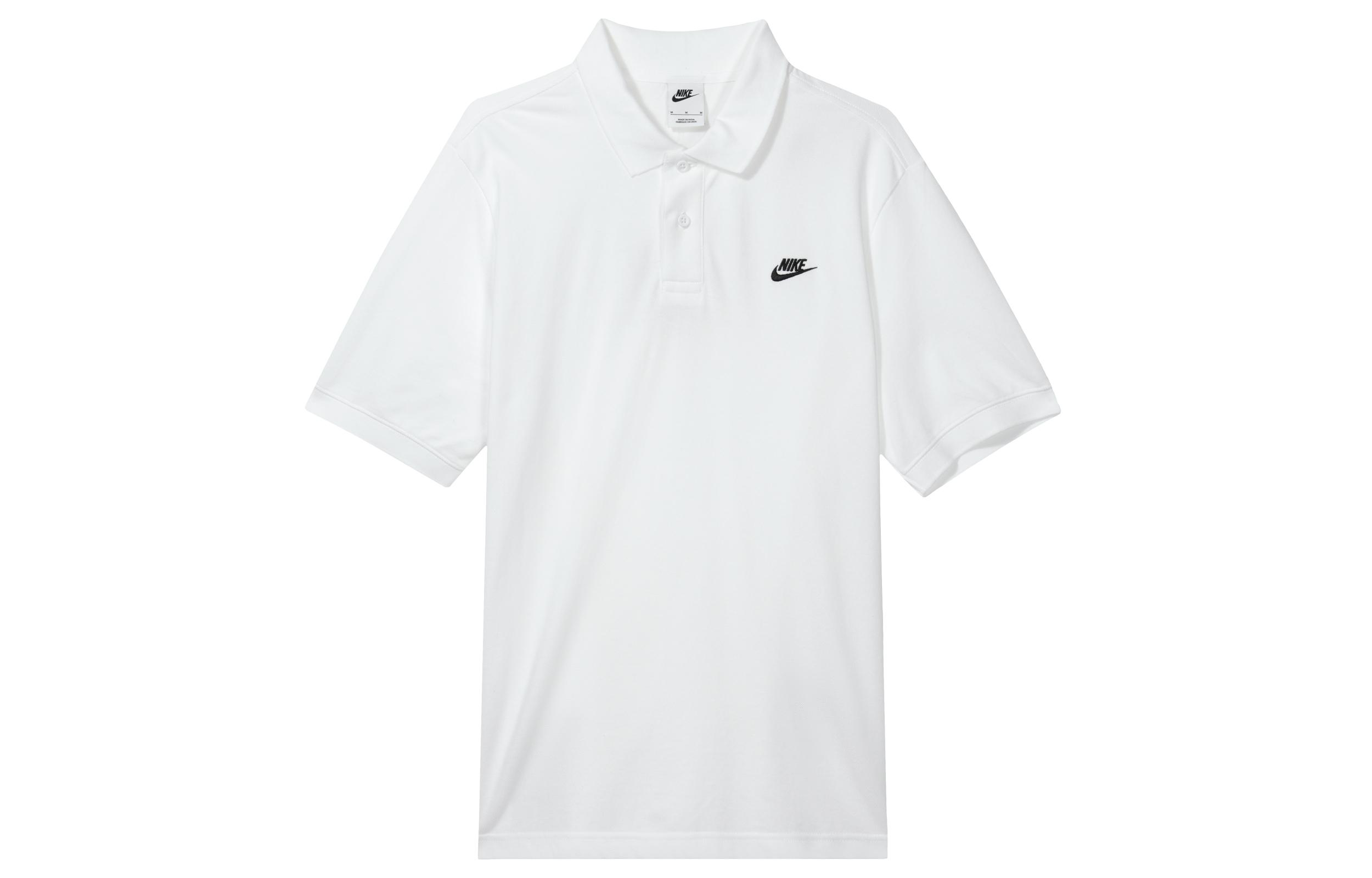 

Nike Button Detailed Short-Sleeved Polo Shirt FN3895-100 XL
