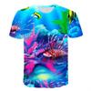 Summer Dolphin Fish 3D Print T-Shirts Men Women  Short Sleeve Vacation T Shirt Oversized Harajuku Tees Top  Clothing