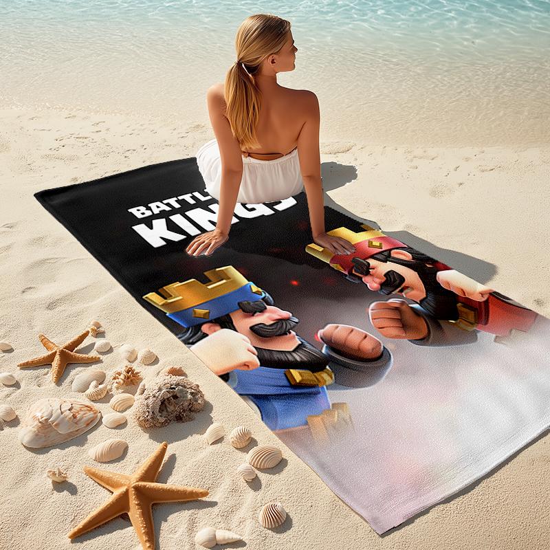 Beach Towel with Clash Royale Pattern - soft,absorbent,machine washable Lightweight&Modern,swimming,Travel Essentials