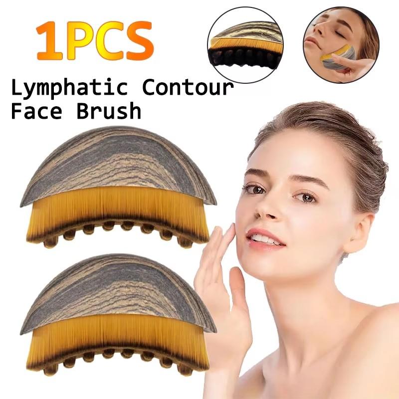 Lymphatic Contour Face Brush,Chin &Jawline Sculpting,Drainage Massager for Face,Ergonomically Designed To Fit The Skin Precisely