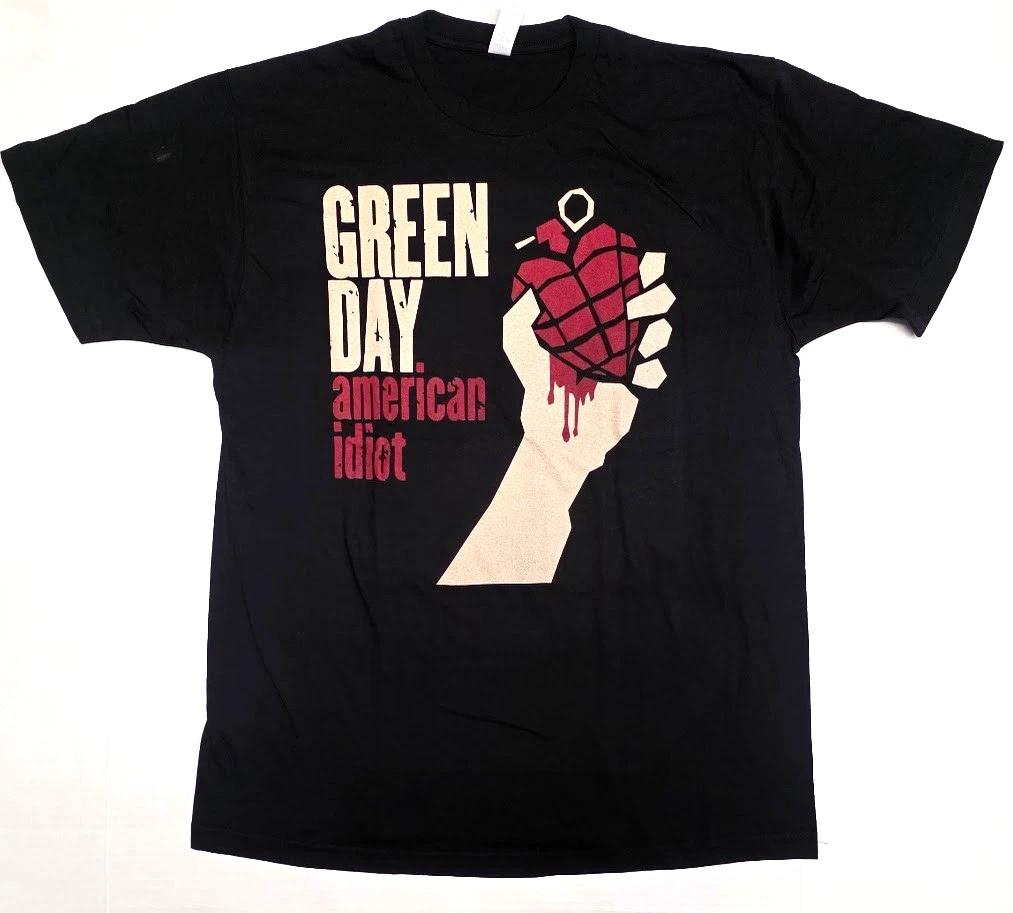 GREEN DAY T-shirt American Idiot Punk Rock Tee Adult Men s Black New L