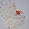 Tomoni & Moshil Gilded Chinese-Style Nail Art Stickers: Dreamy Pearl Fireworks Ornaments