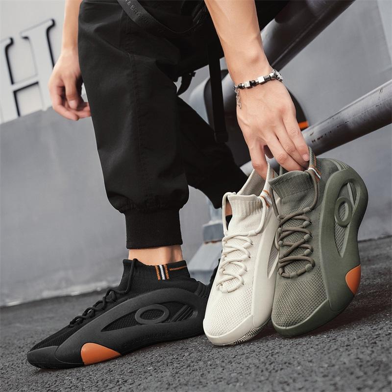 Fashion Men Casual Sneakers 2025 Summer Comfortable Breathable Anti Slip Running Shoes Fashion Platform Designer Knit Sneakers Sports