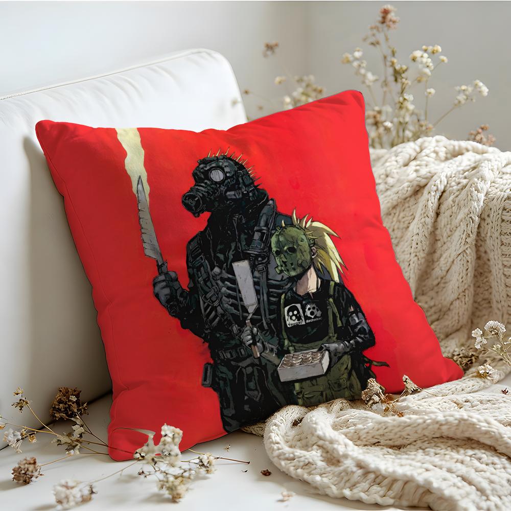 Cushion Cover  Linen  SkinFriendly Soft Decorative Case For Sofa Home Decor Classic Cool Anime DDorohedoro Pillow cover