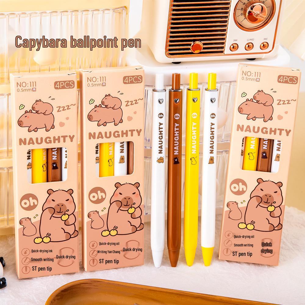 Capybara Schreibwaren Geschenkset: Überraschungsbox für Kinder - Schulbedarf-Packung