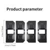 4-Pc Silicone Car Door Limiter Lock Buckle Protective Covers, Dustproof Shock-Absorbing Buffer Pads for Interior Use, 9.5x4.5CM