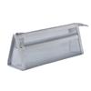 Mesh Pencil Case Compact Makeup Travel Case Large Capacity Portable Stationery Bag Transparent Nylon Organizer for School Exams