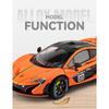 1/24 McLaren P1 GTR Supercar Alloy Diecast Model Car Sound and Light Pull Back Children's Toy Car Classic Ornaments Collection