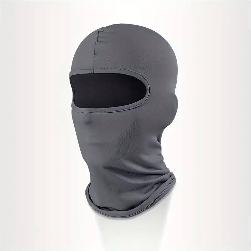 Ice Silk Full Face Mask Anti UV Cycling Balaclava Face Mask Breathable Windproof Motorcycle Headwear Dustproof Men Women Mask серый