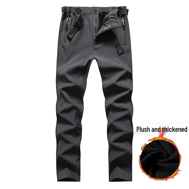 

Мужские и женские водонепроницаемые флисовые брюки софтшелл для катания на лыжах - Утепленные, дышащие, теплые, идеально подходят для альпинизма осенью/зимой XL