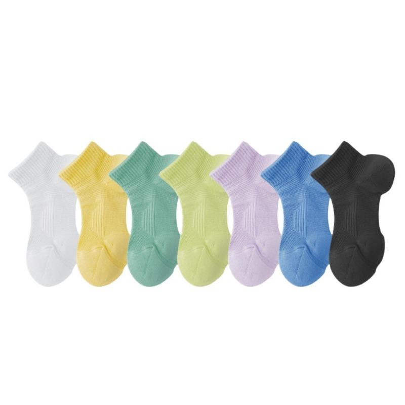 Running Sports Socks for Women, Shallow-mouthed Short Socks, Summer Short-leg Fitness Badminton, Thickened Towel Bottom Socks