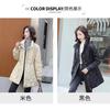 Winter New Rhombus Down Jacket Women's Light and Thin Temperament Socialite Small White Duck Down Jacket