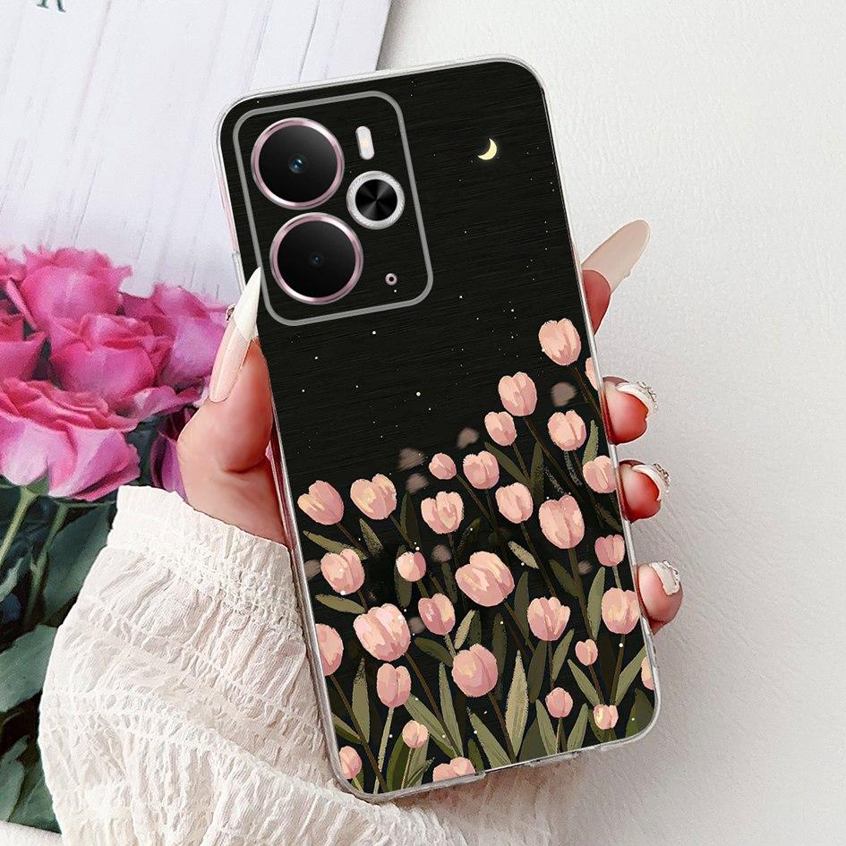 For Oppo Realme 14 14T 5G Case RMX5075 RMX5078 Popular Love Heart Shockproof Soft Silicone Cover For Realme14 Realme14T 5G Pouch