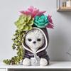 Cartoon Animal Shape Resin Planter Playfulness Flower Pot Suitable For Balcony And Living Room Decoration