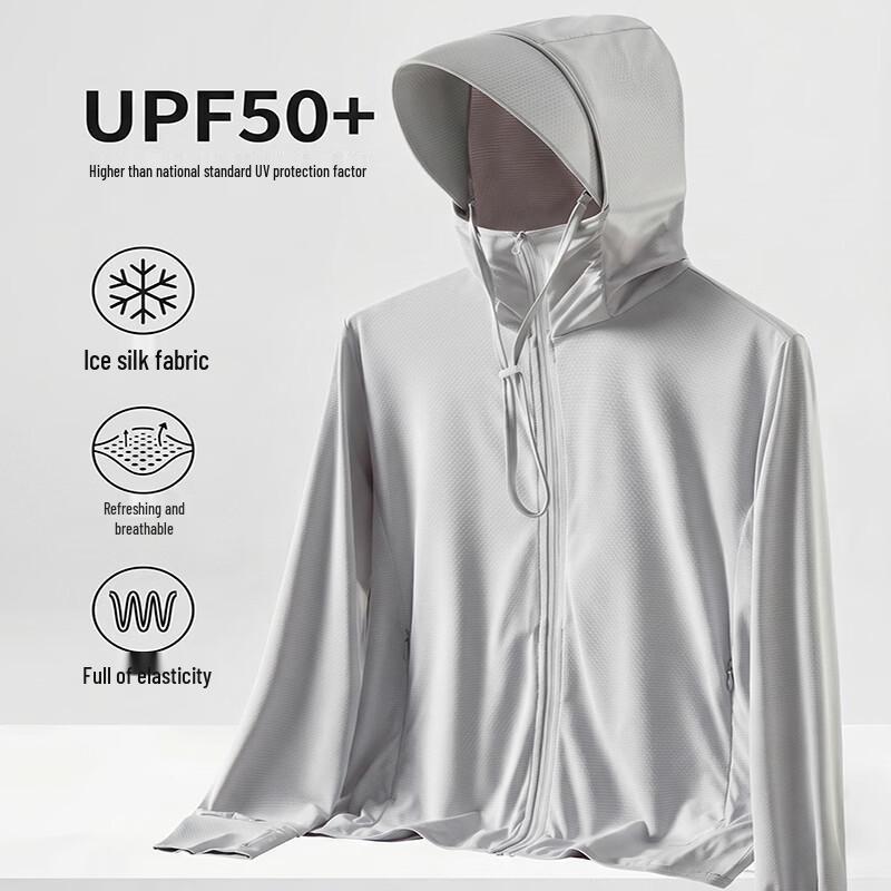 Tri-polar UPF50+ Summer Ice Silk Sun Protection Jacket
