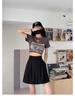 Women's Retro High-Waist A-Line Autumn Shorts 2024 – Casual, Loose, Wide-Leg Mid-Length.