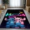 Tappeto da Salotto Antiscivolo con Disegno di Mostro Kawaii a Punti S, Morbido Tappeto per Camera da Letto, Stanza dei Giochi dei Bambini, Divano, Zerbino Decorativo per la Casa, Regalo