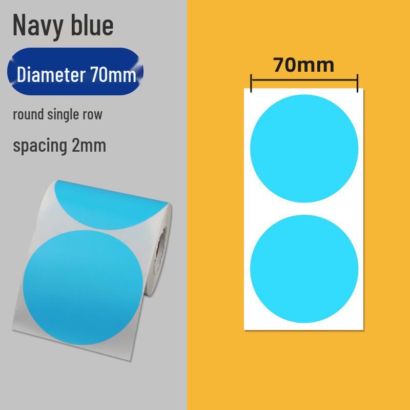 

Папір для самоклеючих етикеток зі штрих-кодом з кольоровим покриттям - Круглі наліпки різних розмірів