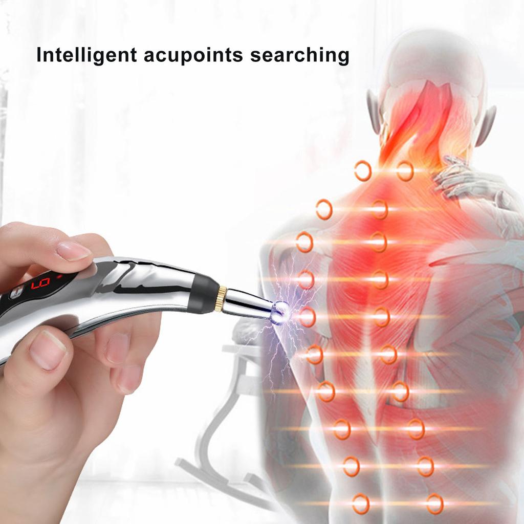 Meridians Pen Stilo electronic reîncărcabil cu energie puternică pentru masaj cu puls pentru ameliorarea durerii