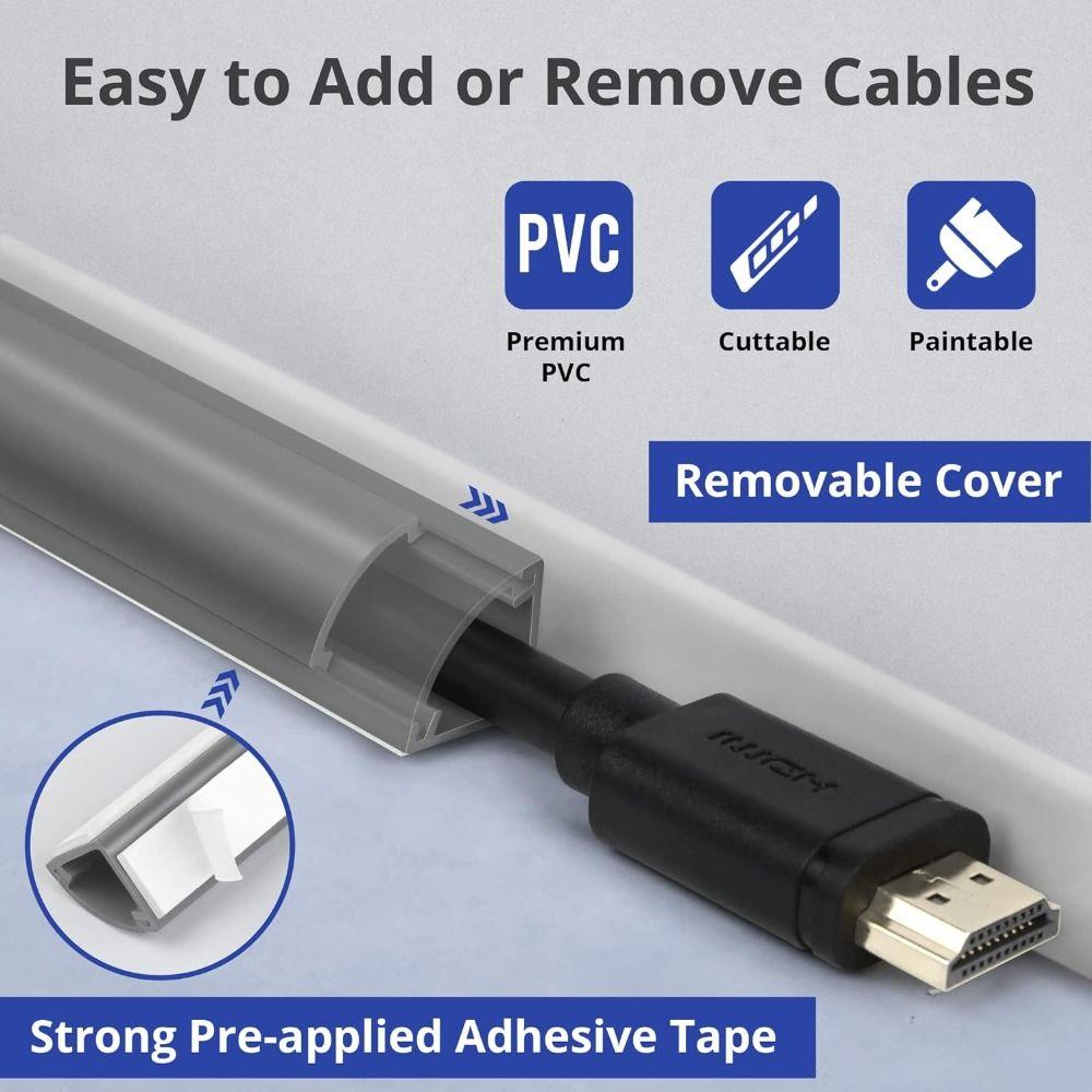 Überstreichbare Eckkabelabdeckung PVC Kabelkanal Bunt Kabelkanal Sockelleiste Decke