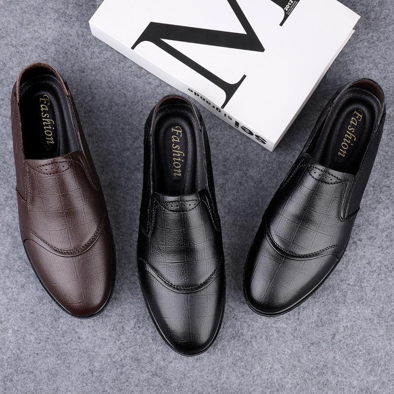 Luxury Business Loafers Men Comfortable Designer Genuine Leather Flats Men'S Shoes Casual Soft Slip On Oxfords Handmade Big Size