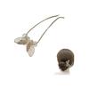 Kanzashi Hairpin Hair Accessory for Japanese Attire, U-Comb Alloy Hairpin for Weddings, Kimono, Coming of Age Ceremonies, Recitals (Butterfly/Gold)