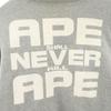 A BATHING APE Long sleeve reversible sweatshirt trainer gray Men's Used