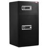 Double Door 7.2 cu.ft Safe Box with Key Lock Password Cabinet Black