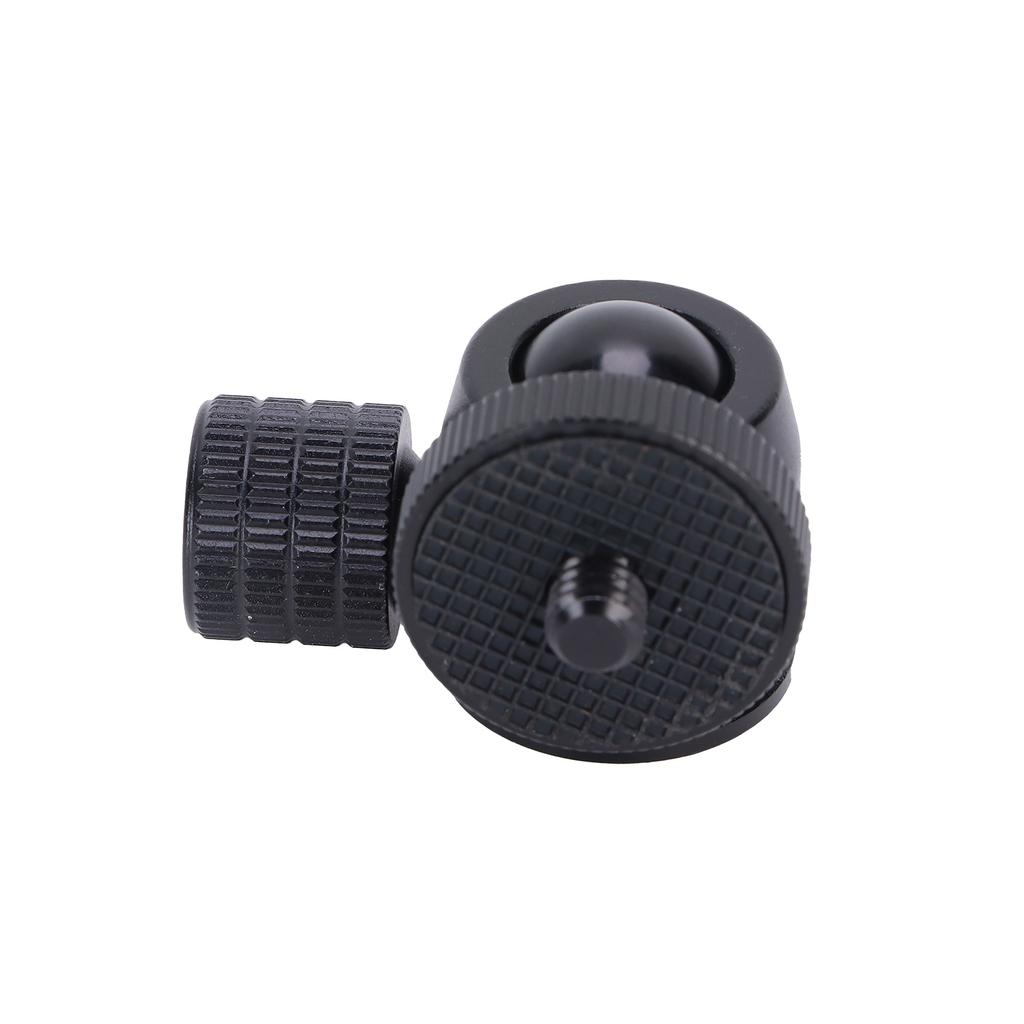 Mini Tripod Ball Head with 1 4 Inch Screw and Hot Shoe Mount Adapter for DSLR Camera Ring Light