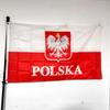 Nationale vlag van Polen met Adelaar Poolse Banner 2x3FT 3x5FT Polyester voor Buiten Tuin Binnen Historische Trots Muurdecor