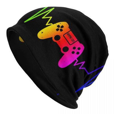 Video Game Controller Heartbeat Skullies Beanies Caps For Unisex Women Unisex Winter Warm Knit Hat Adult Gamer Gaming Bonnet Hats