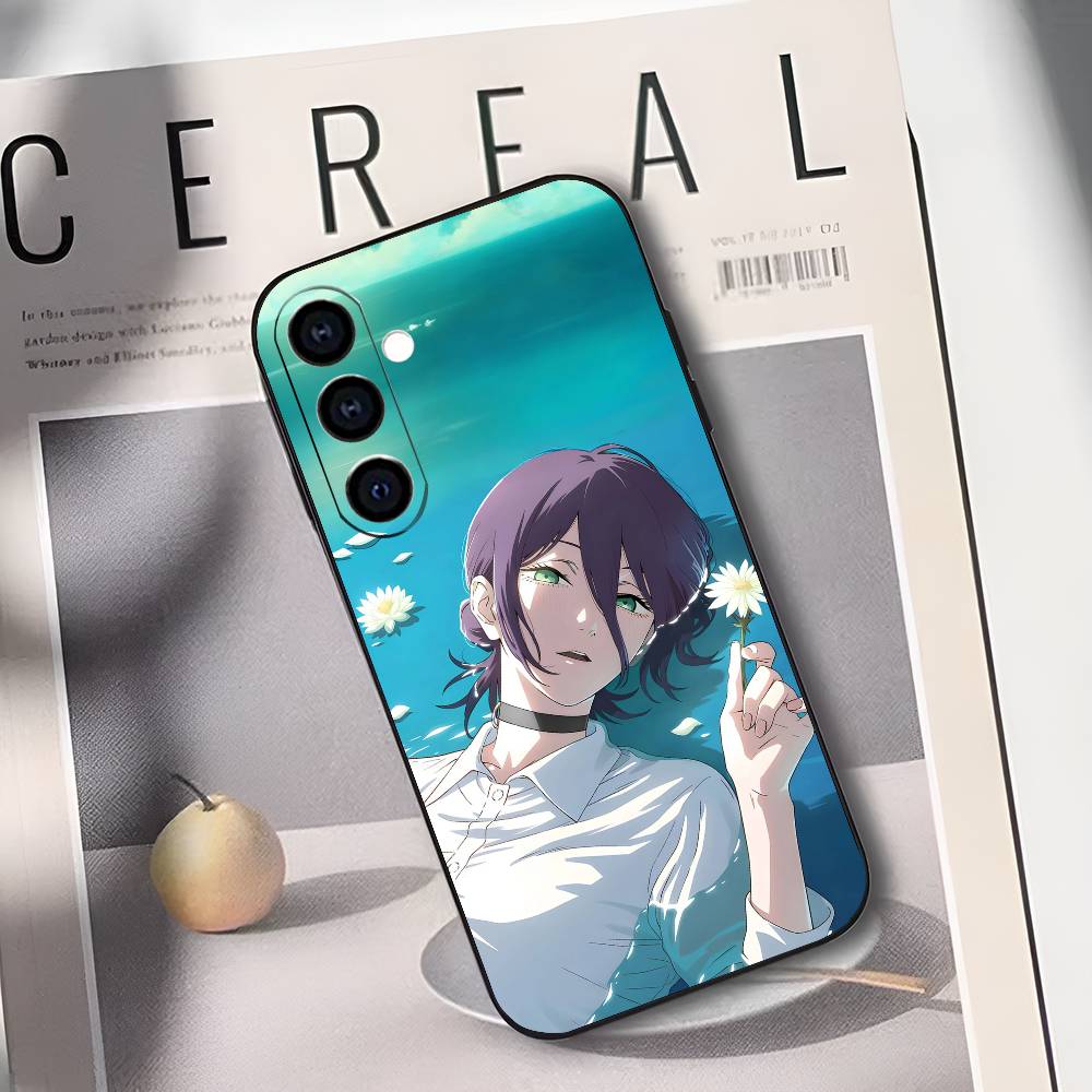 R-Reze C-Chainsaw Man Phone Case Silicone Soft For Samsung Galaxy A73,A72,A71,A70,A53,A52,A51