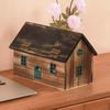 Creativity Wooden House Tissue Box B&B Restaurant Solid Wood Retro Paper Box Household Living Room Roll Paper Boxes