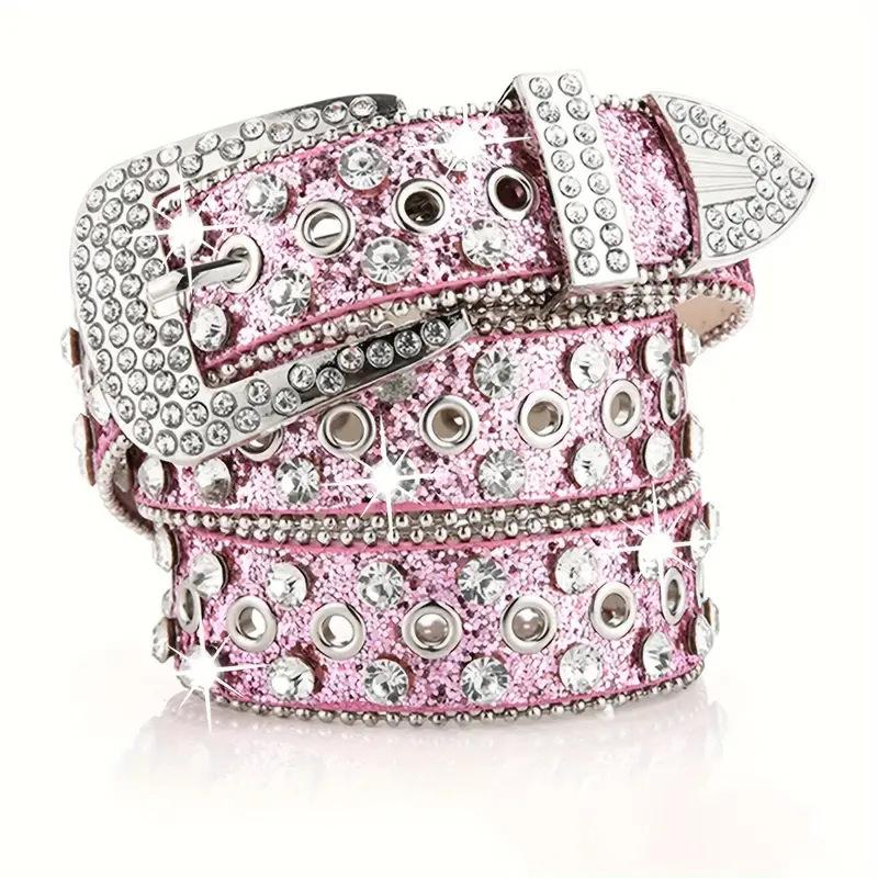 Punk style belt, trendy men's and women's jeans belt, high-end belt in stock.