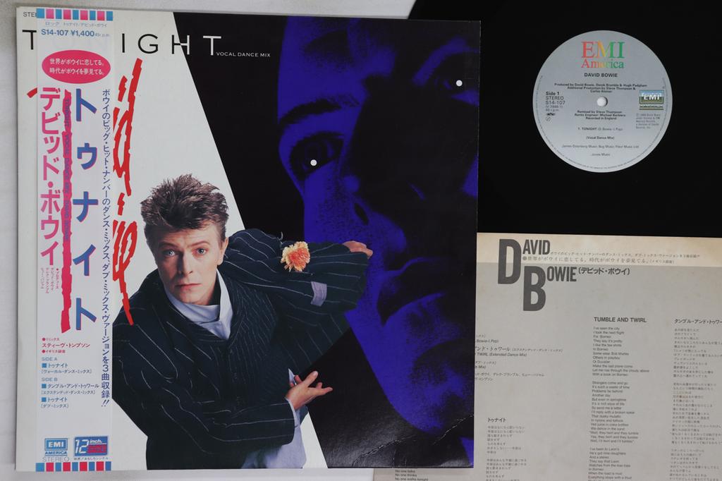 12inch Record DAVID BOWIE - Tonight (Vocal Dance Mix)(Dub Mix)  S14107 EMI AMERICA 1984 Japan Obi Rock Used