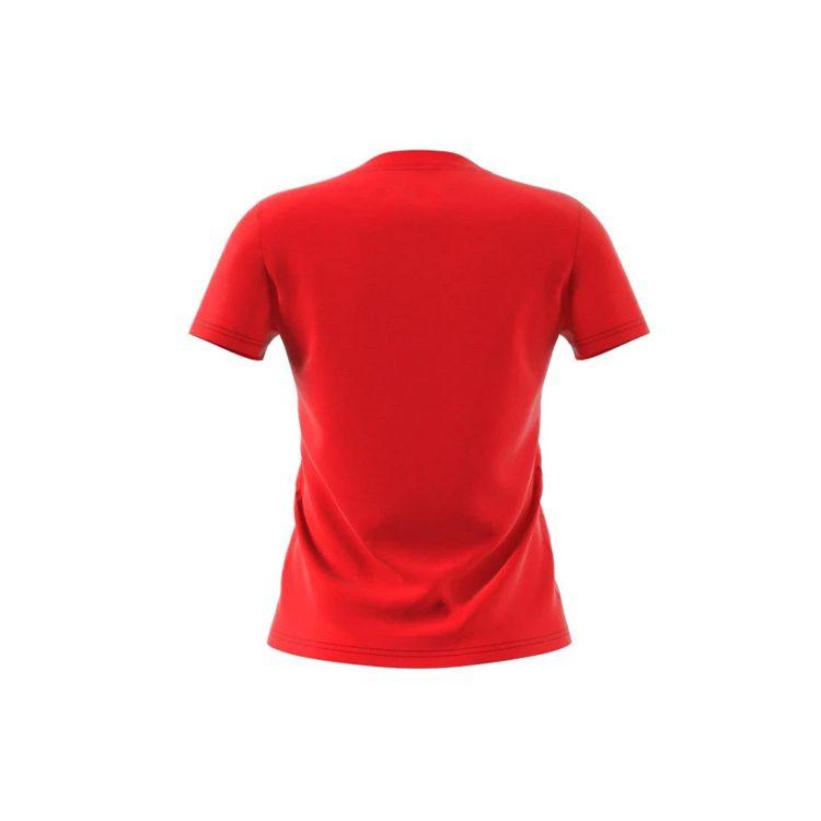 adidas T Shirts Women's Orange Crew Neck Moderate Straight Fit DU0631