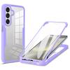 For Samsung Galaxy A26 5G Case Acrylic+TPU Clear Phone Cover with PET Screen Film