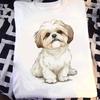 Shih Tzu Dog T-Shirt: Funny Dog Lover Gift, Soft Cotton Tee