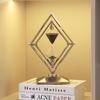 Creative Geometric Hourglass Ornament: Luxury Soft Furnishings for Office or Study Decor