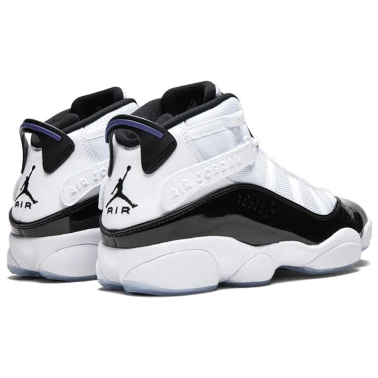 Air Jordan 6 Rings Concord Men Sneakers White Black-Dark-Concord 322992-104